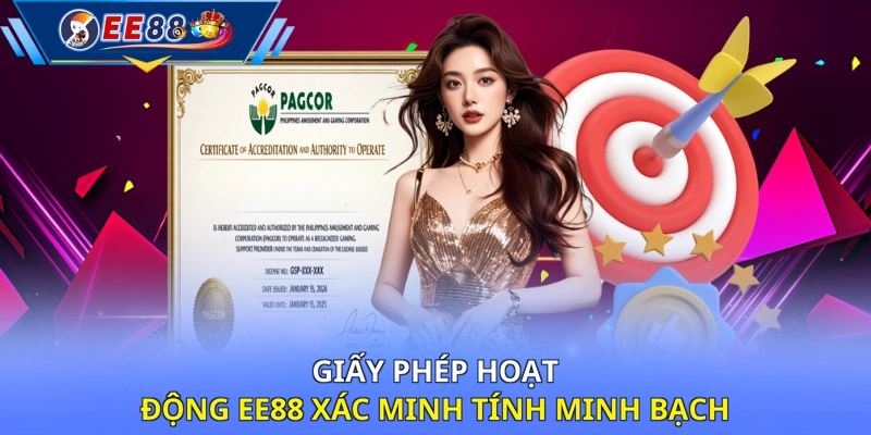Giấy phép hoạt động EE88 xác minh tính minh bạch