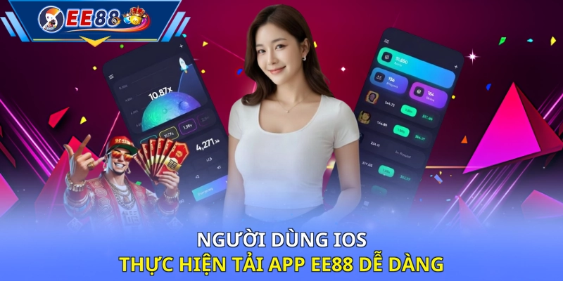 Người dùng iOS thực hiện tải app EE88 dễ dàng